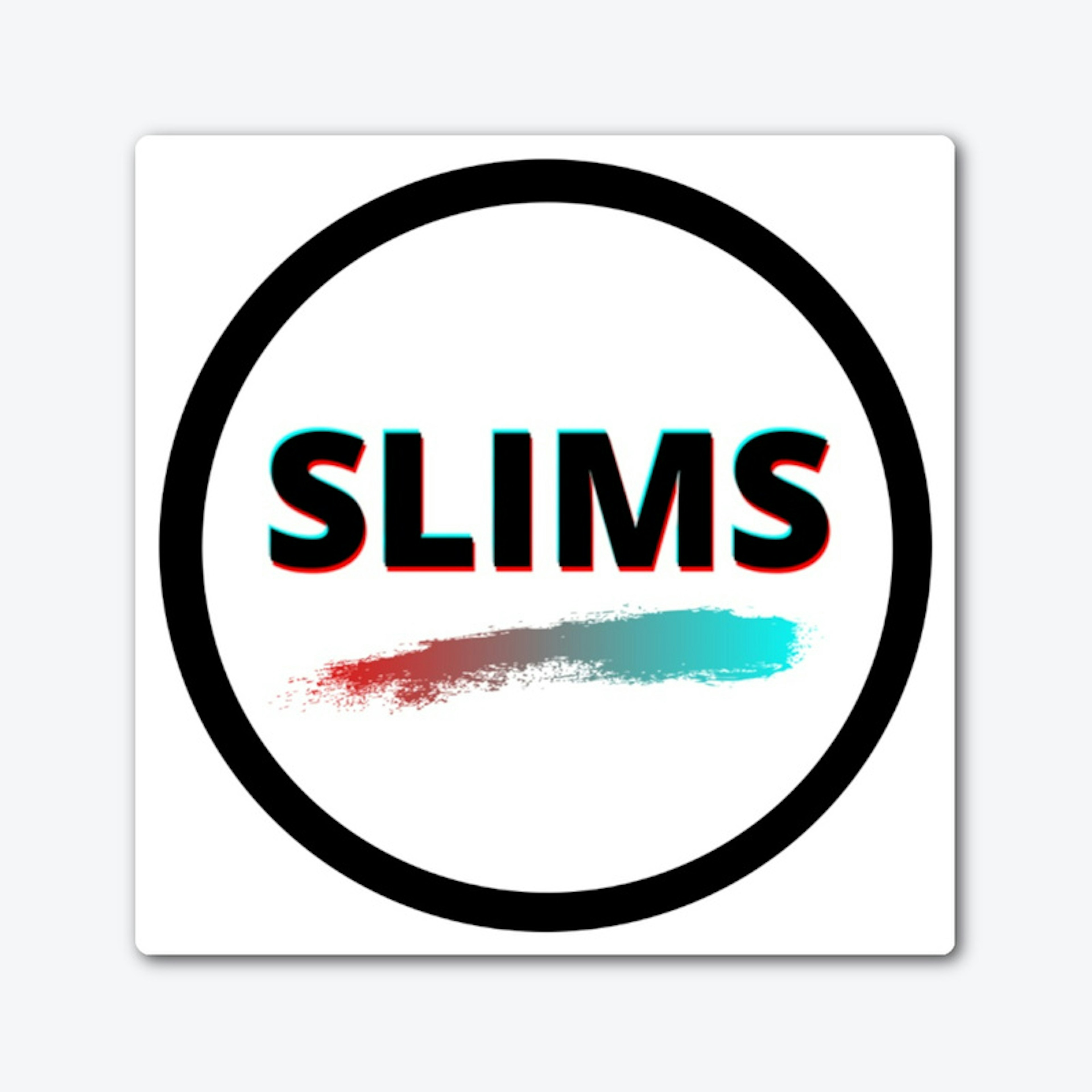 slims logo sticker